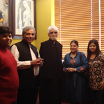Dr. Chowbey with M. F. Hussain