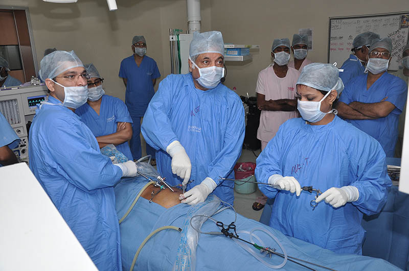 Dr. Pradeep Chowbey performing Minimally Access Surgery