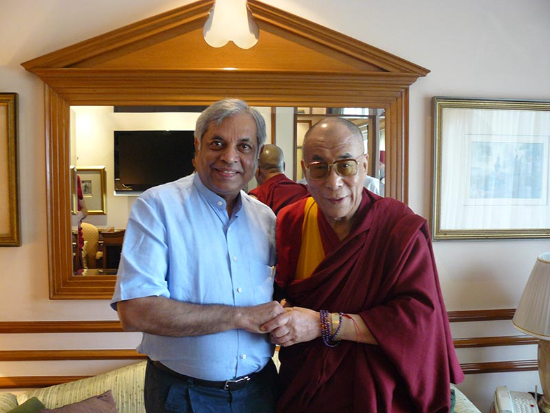 Dr. Pradeep Chowbey with His Holiness The Dalai Lama